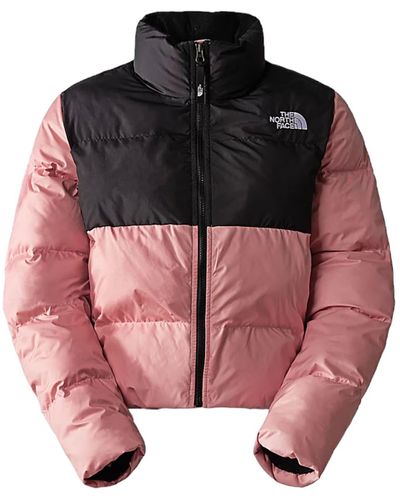 The North Face Giacca Cropped Saikuru Donna Shady Rose/black - Red