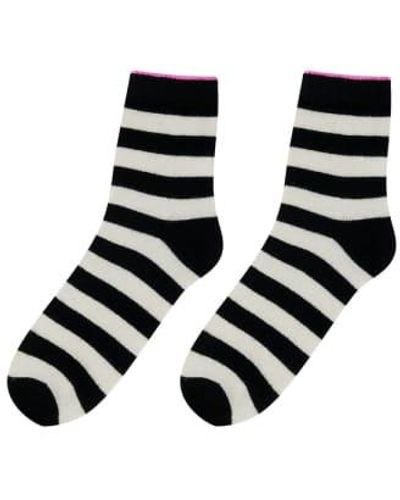Jumper 1234 Stripe Socks /marble /marble / Os - Black