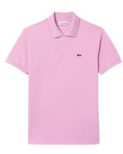 Lacoste Polo classic fit hombre rosa