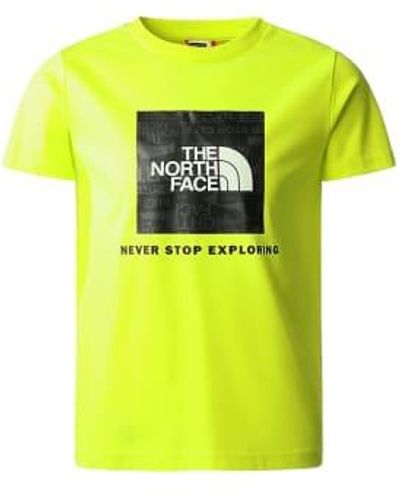 The North Face T Shirt Redbox Bambino Led - Giallo