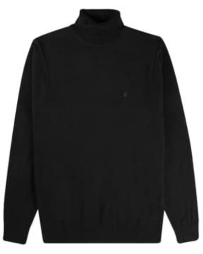 Gabicci Ricardo Roll Neck Sweater L - Black
