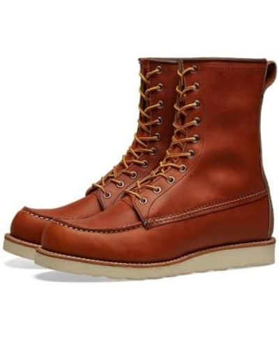 Red Wing Red Wing 877 Heritage Work 8 Moc Toe Boot Oro Legacy - Marrone