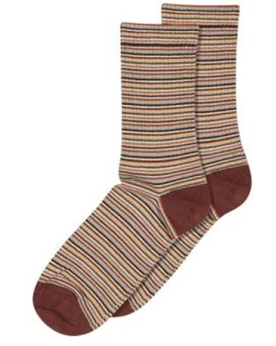 mpDenmark Ada Ankle Socks Hot Chocolate - Marrone