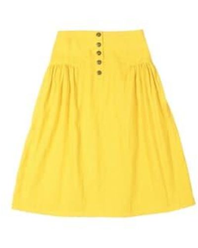 People Tree Epperly Skirt 14 - Yellow