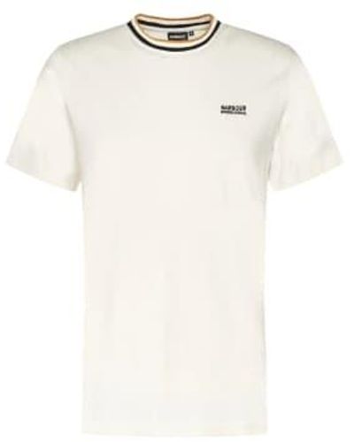 Barbour International Buxton Tipped T Extra Large - White