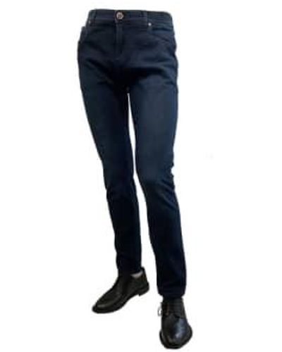 richard j. brown Jean icon en coton stretch coupe slim modèle tokyo t110.w707 - Bleu