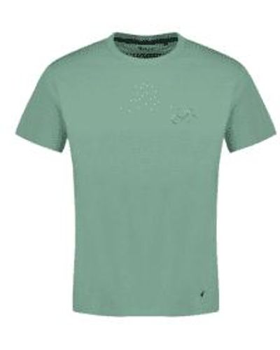 Faguo Arcy-baumwoll-t-shirt in grünem fahrrad von