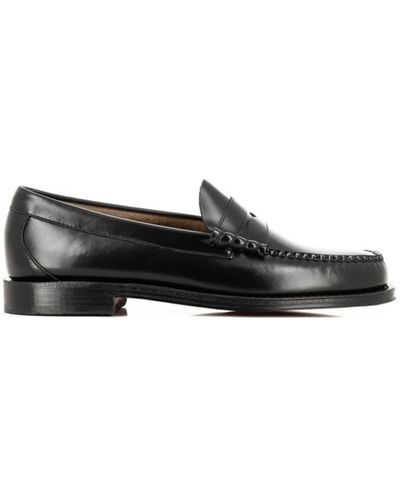G.H. Bass & Co. Weejuns Larson Penny Loafers Black Leather - Nero