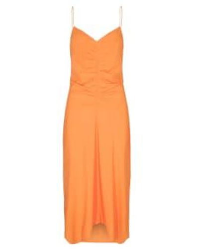Designers Remix Valerie drape slip robe mandarin - Orange