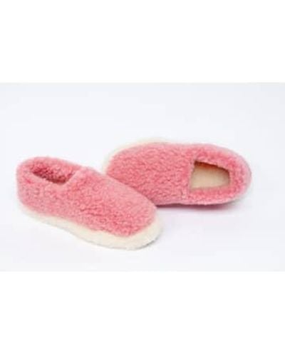 Yoko Wool Full Slippers Pink / 43/44