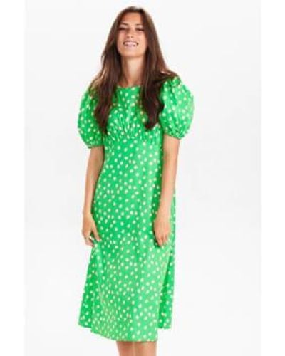 Numph Nupaula Dress In Poison - Verde