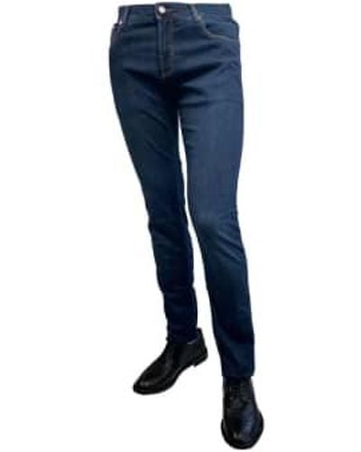 richard j. brown Tokyo Model Slim Fit Stretch Cotton Blend Washed Blue Denim Jeans T239.w860 30w