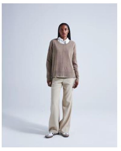 ABSOLUT CASHMERE Kenza Cashmere Sweater In Mushroom - Marrone