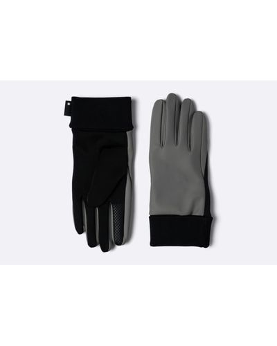 Rains Grey Gloves - Negro