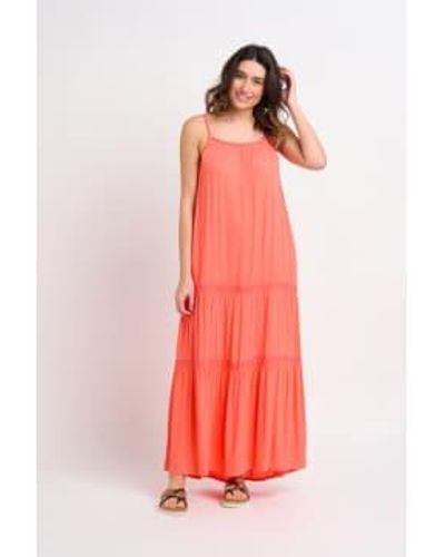 Brakeburn Vestido amara maxi - Rojo