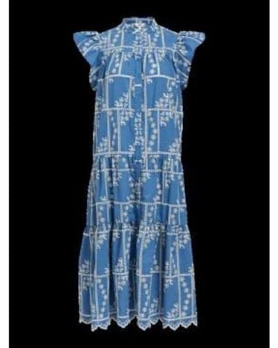 Object Objchinna Long Dress 34 - Blue
