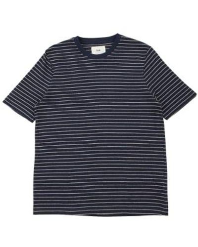 Folk Textured Stripe T-shirt - Blue