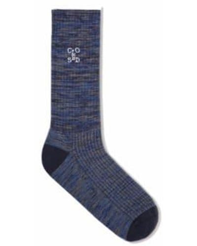 Closed Socks Organic Cotton Dark Night 39-42 - Blue
