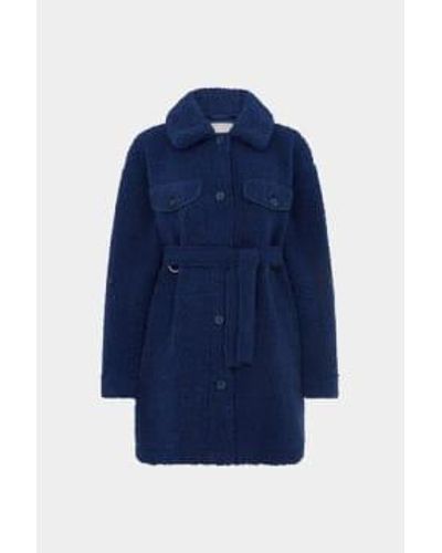 Urbancode Cobolt Faux Shearling Saba Jacket 10 - Blue