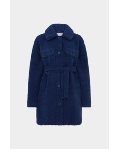 Urbancode Cobolt faux shearling saba jacket - Bleu