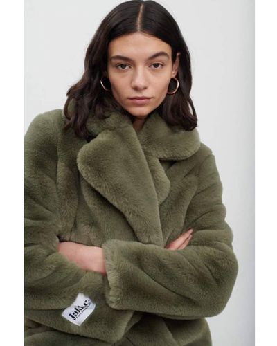 Jakke Olive Heather Wear And Care Coat - Green