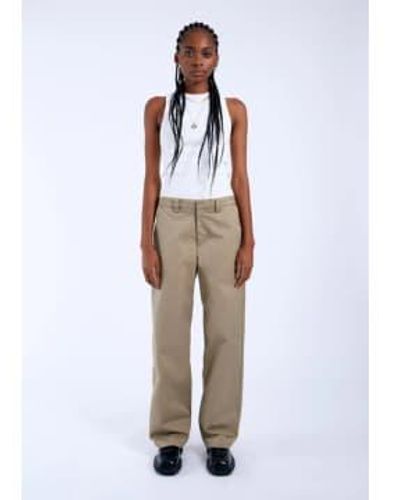 Dr. Denim Hill Pants Khaki S/32 - White