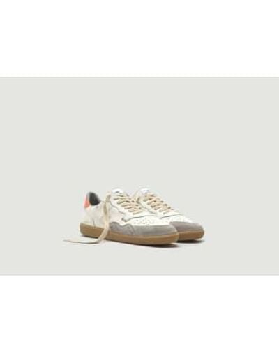 HIDNANDER Mega T Low Leather Sneakers - White