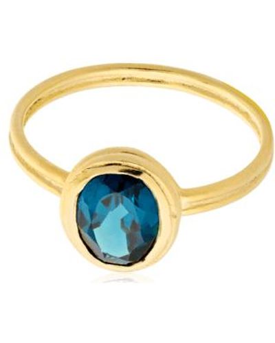 Pernille Corydon Hellir ice ring 52 - Azul