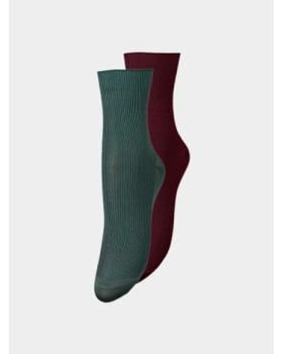 Becksöndergaard Alma solid socks 2 pack - Vert