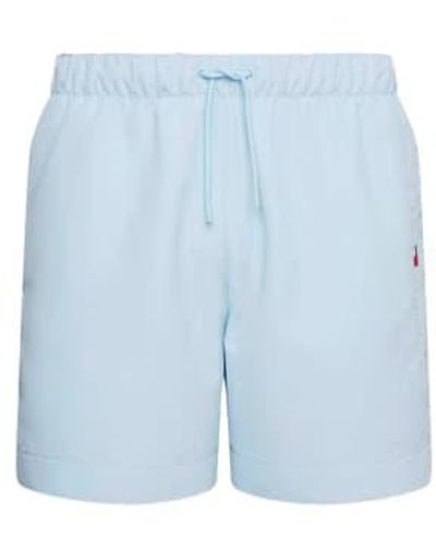 Tommy Hilfiger Mid Length Embroidered Swim Shorts Breezy Small - Blue