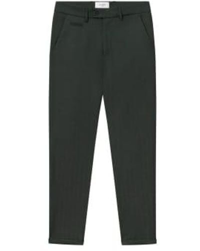 Les Deux Como Herringbone Suit Pants 32 - Gray