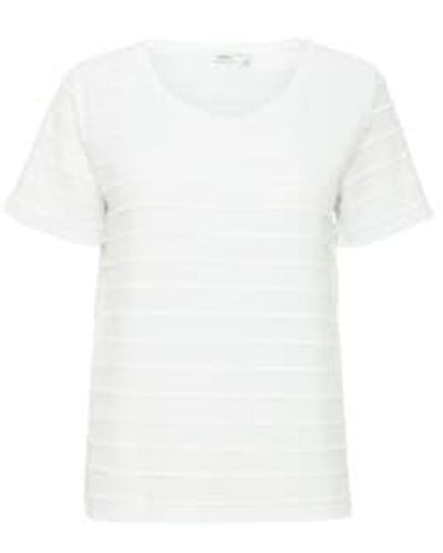 B.Young Byoung Raisa T Shirt In Optical - Bianco