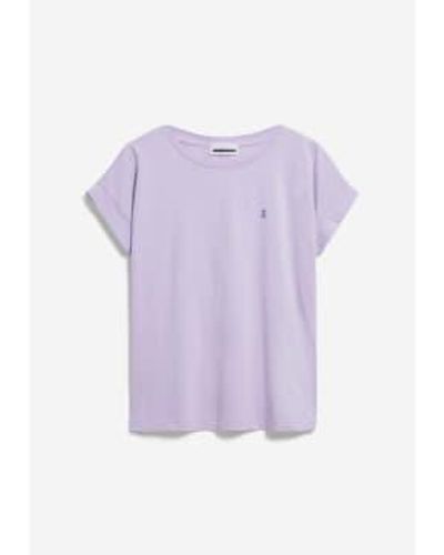 ARMEDANGELS Idaara Lavendel leichte lockere Fit T-Shirt - Lila