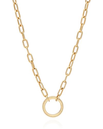 Anna Beck Open Chain Necklace Plated - Metallic
