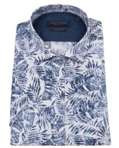 Guide London Short Sleeve Shirt M Navy - Blue