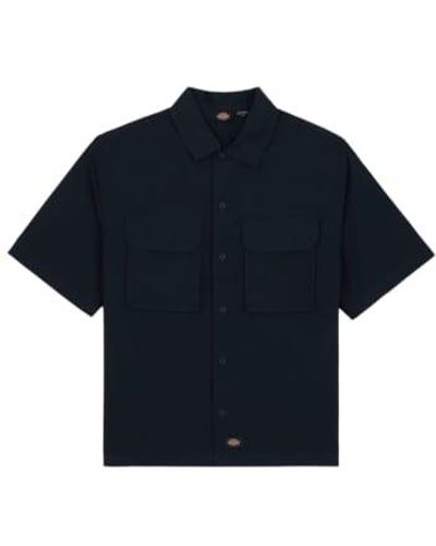Dickies Fishersville Man Dark Navy Shirt S - Blue