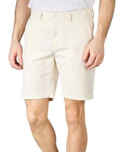 GANT Allister Regular Fit Sunfaded Shorts In - Neutro