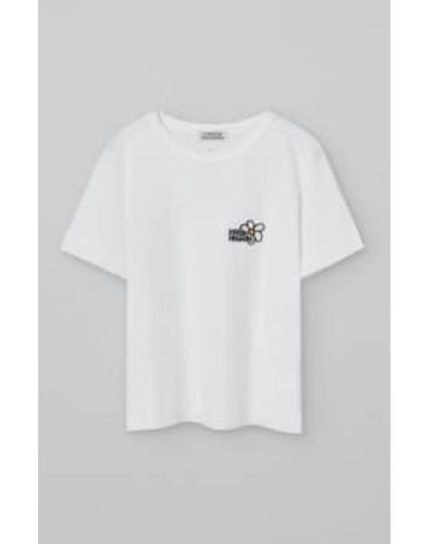 Loreak Mendian Camiseta margarita blanca - Gris