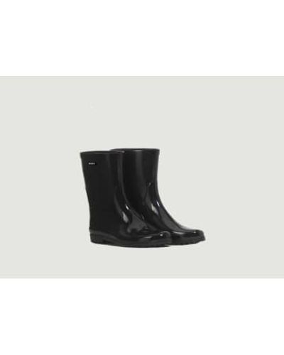 Aigle Eliosa Varnished Rain Boots - Nero