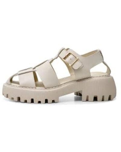 Shoe The Bear Posey Leather Sandals Off 39 - Natural