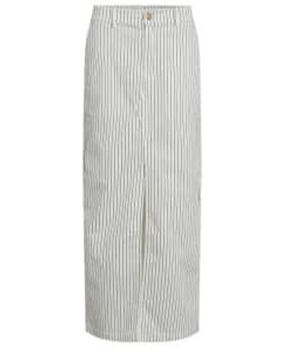 Sofie Schnoor Skirt Off Striped Uk 8 - Gray