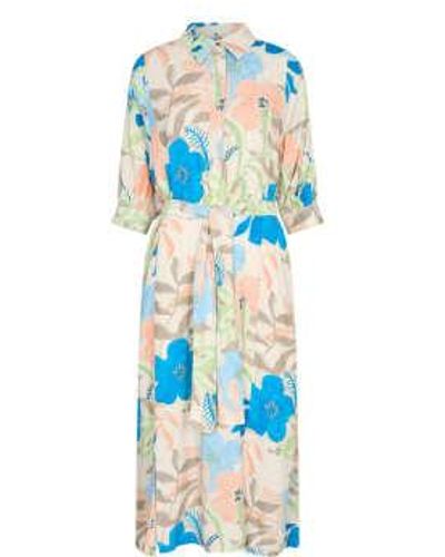 Mos Mosh Rylee Botanic Dress - Blu