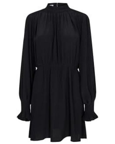 Designers Remix Viona pleat robe - Noir