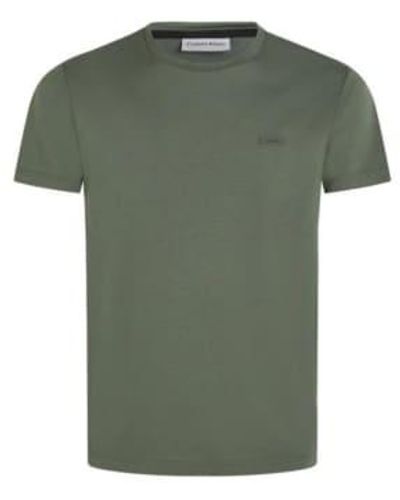 Calvin Klein Smooth Cotton T Shirt - Verde