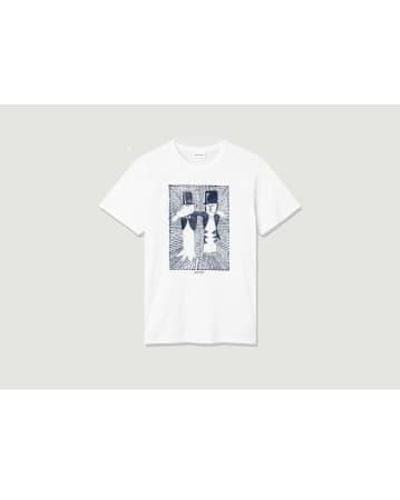 WOOD WOOD T-shirt Bobby Friends in Space - Blanc