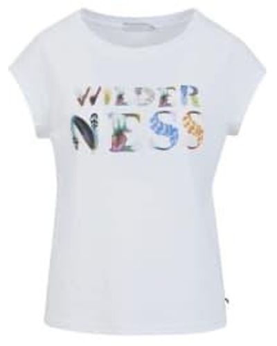 COSTER COPENHAGEN Weiße wildnis t -shirt - Blau