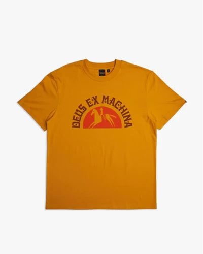 Deus Ex Machina Bareback T Shirt Gold - Arancione