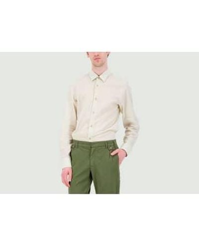 JAGVI RIVE GAUCHE Lightweight Cotton Shirt - Green