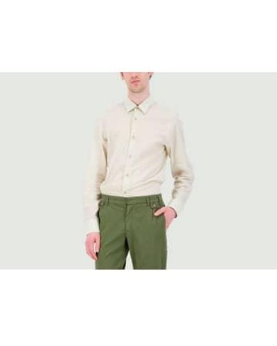 JAGVI RIVE GAUCHE Lightweight Cotton Shirt - Verde