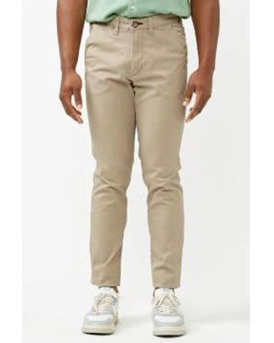 SELECTED Greige Slim-miles Flex Chino Pants Taupe / 28/32 - Natural